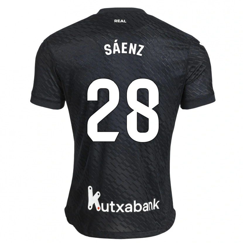 Danxen Mulher Camisola Manuel Sáenz #28 Preto Branco Alternativa 2026/27 Camisa