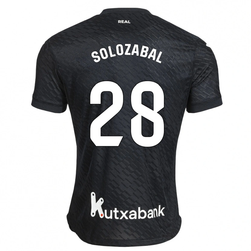 Danxen Mulher Camisola Malen Solozabal Ibarra #28 Preto Branco Alternativa 2026/27 Camisa