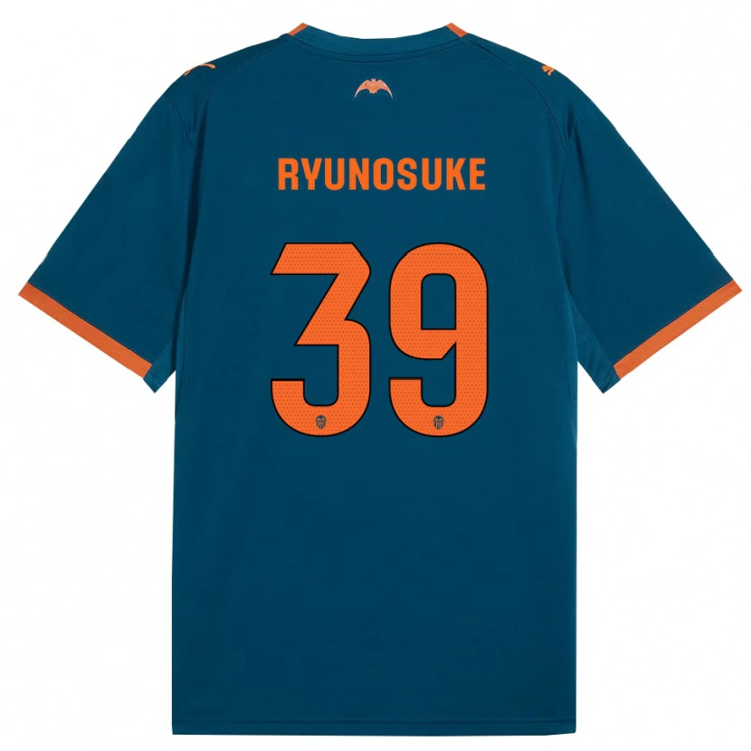 Danxen Mulher Camisola Ryunosuke Sato #39 Azul Aço Laranja Alternativa 2026/27 Camisa
