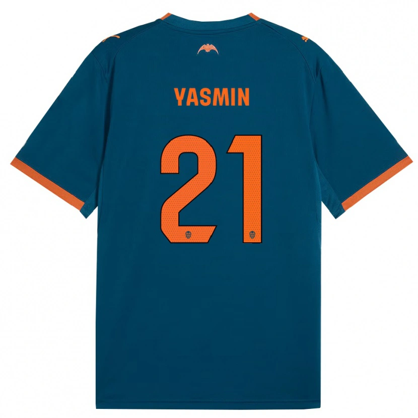 Danxen Mulher Camisola Yasmin Katie Mrabet Slack #21 Azul Aço Laranja Alternativa 2026/27 Camisa