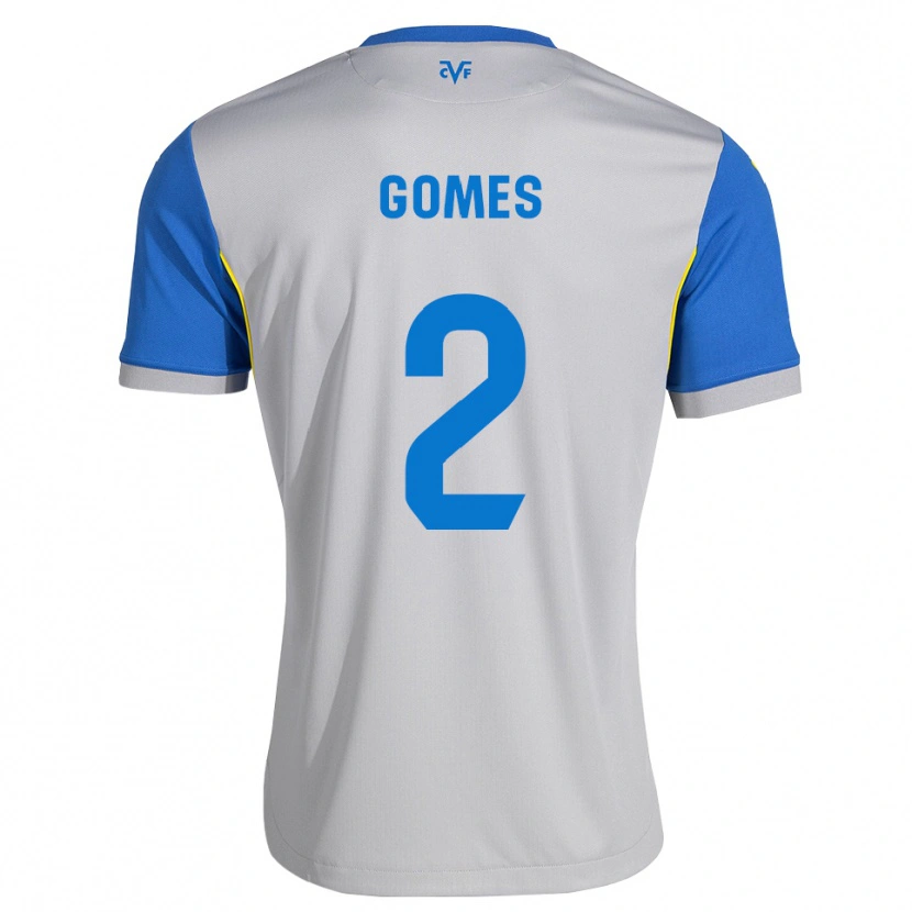 Danxen Mulher Camisola Vique Gomes #2 Azul Dodger Cinza Alternativa 2026/27 Camisa