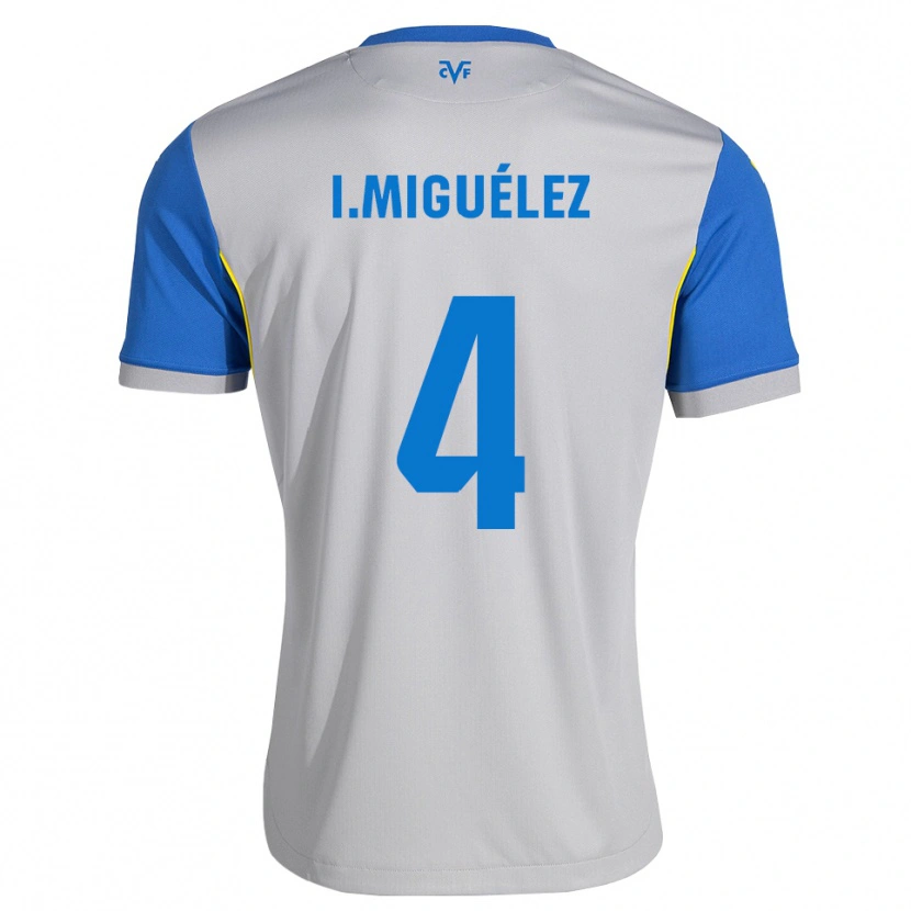Danxen Mulher Camisola Irene Miguélez #4 Azul Dodger Cinza Alternativa 2026/27 Camisa
