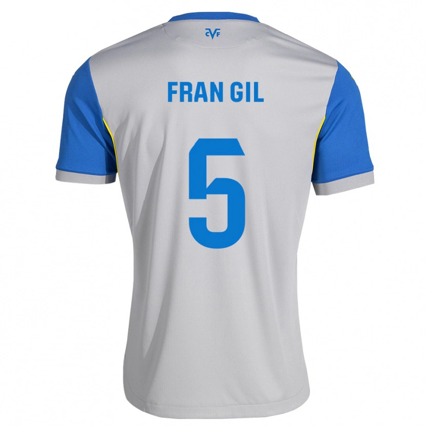 Danxen Mulher Camisola Fran Gil #5 Azul Dodger Cinza Alternativa 2026/27 Camisa