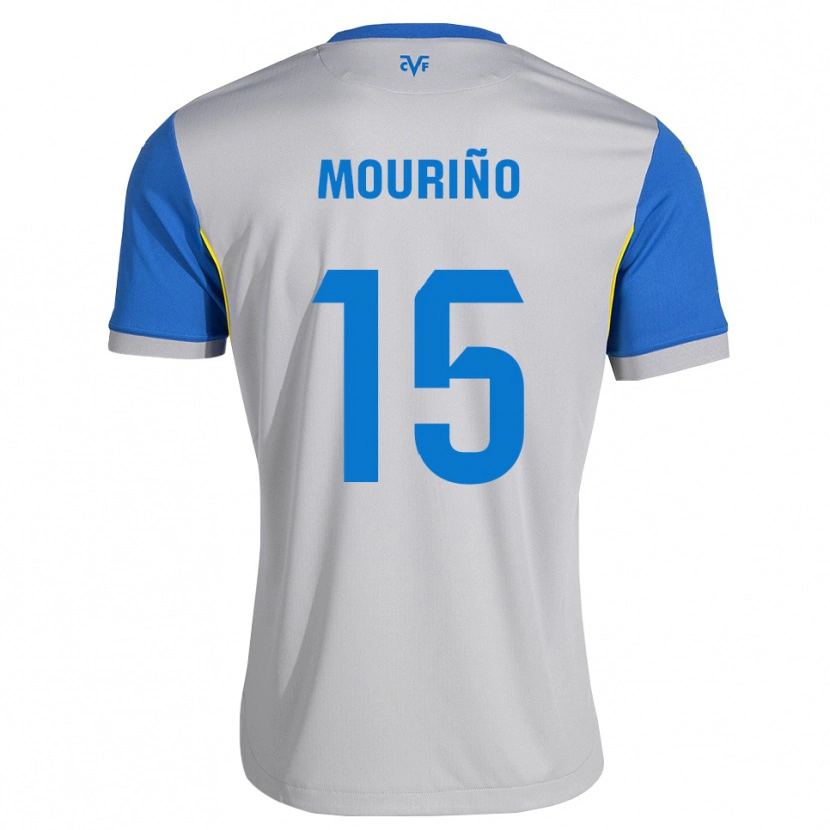 Danxen Mulher Camisola Santiago Mouriño #15 Azul Dodger Cinza Alternativa 2026/27 Camisa