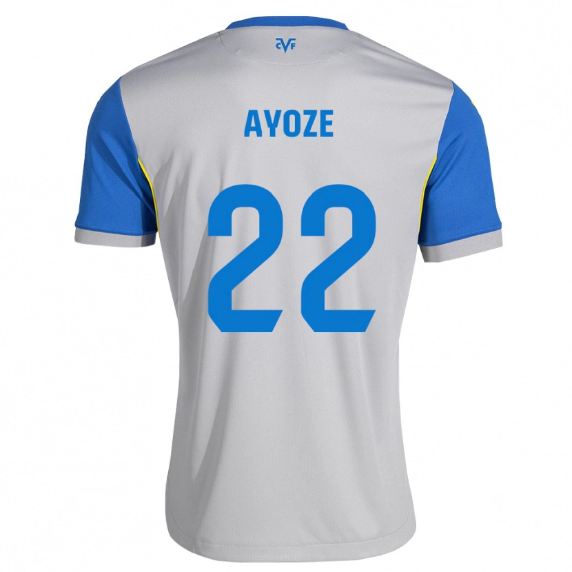 Danxen Mulher Camisola Ayoze Pérez #22 Azul Dodger Cinza Alternativa 2026/27 Camisa