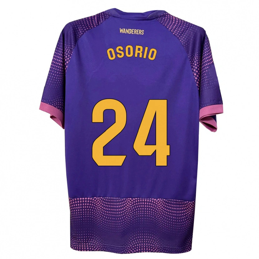 Danxen Mulher Camisola Abiel Osorio #24 Branco Rosa Roxo Alternativa 2026/27 Camisa