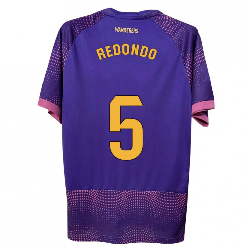 Danxen Mulher Camisola Federico Redondo #5 Branco Rosa Roxo Alternativa 2026/27 Camisa