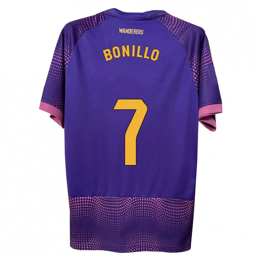 Danxen Mulher Camisola Haizam Bonillo #7 Branco Rosa Roxo Alternativa 2026/27 Camisa
