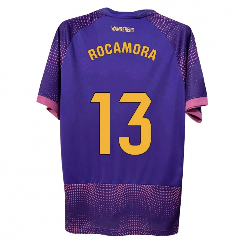 Danxen Mulher Camisola María Rocamora Díaz #13 Branco Rosa Roxo Alternativa 2026/27 Camisa