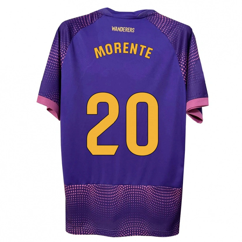 Danxen Mulher Camisola Tete Morente #20 Branco Rosa Roxo Alternativa 2026/27 Camisa