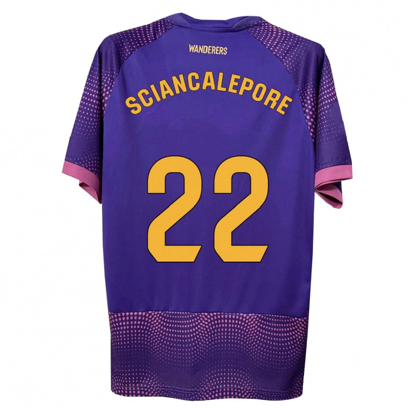 Danxen Mulher Camisola Mateo Sciancalepore #22 Branco Rosa Roxo Alternativa 2026/27 Camisa