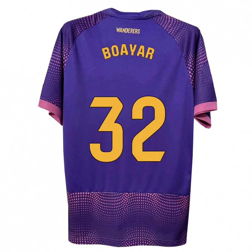 Danxen Mulher Camisola Adam Boayar #32 Branco Rosa Roxo Alternativa 2026/27 Camisa