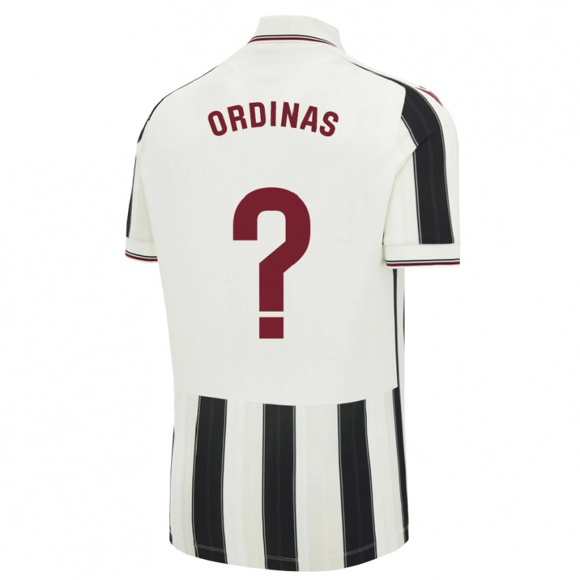 Danxen Mulher Camisola Matías Ordinas #0 Preto Branco Vermelho Alternativa 2026/27 Camisa