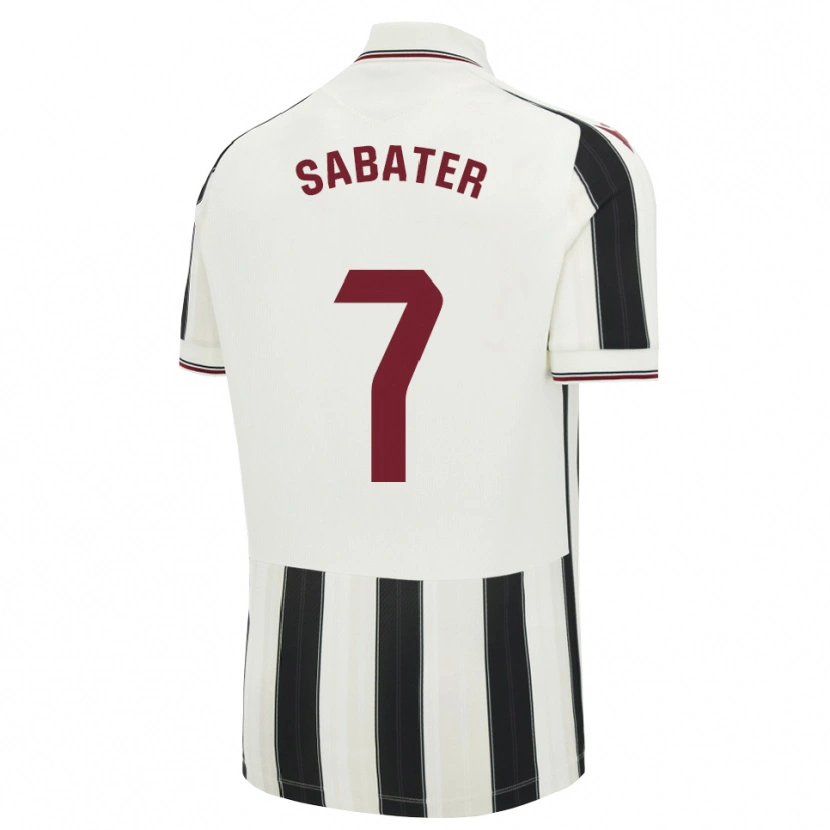 Danxen Mulher Camisola Ethan Sabater #7 Preto Branco Vermelho Alternativa 2026/27 Camisa