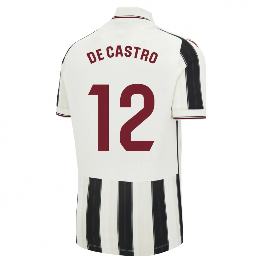 Danxen Mulher Camisola Asier De Castro #12 Preto Branco Vermelho Alternativa 2026/27 Camisa