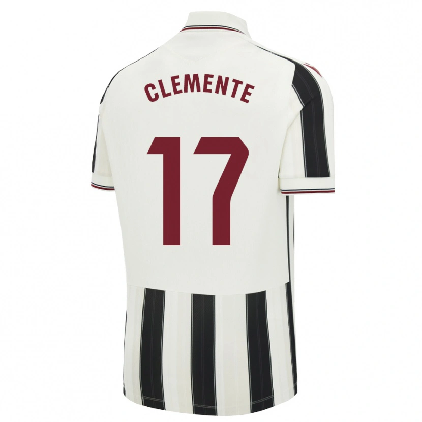 Danxen Mulher Camisola Óscar Clemente #17 Preto Branco Vermelho Alternativa 2026/27 Camisa