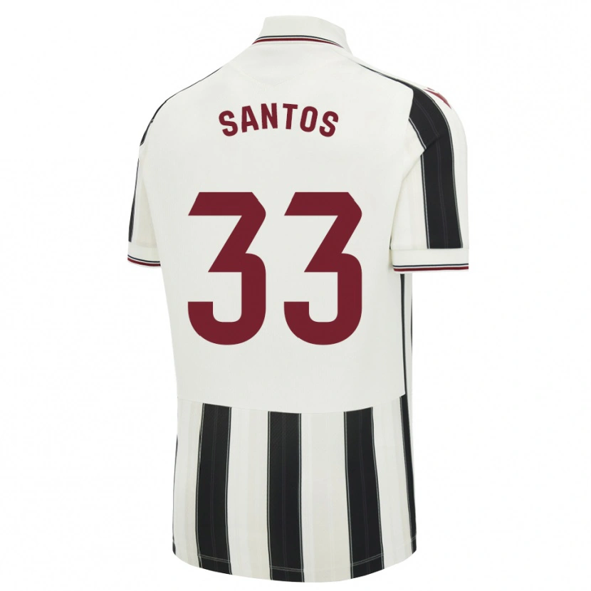 Danxen Mulher Camisola Marc Santos #33 Preto Branco Vermelho Alternativa 2026/27 Camisa