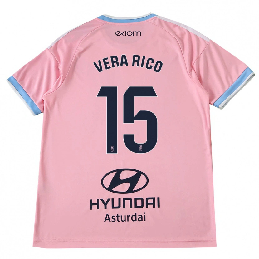 Danxen Mulher Camisola Vera Rico #15 Azul Centáurea Rosa Alternativa 2026/27 Camisa