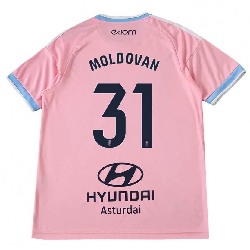 Danxen Mulher Camisola Horațiu Moldovan #31 Azul Centáurea Rosa Alternativa 2026/27 Camisa