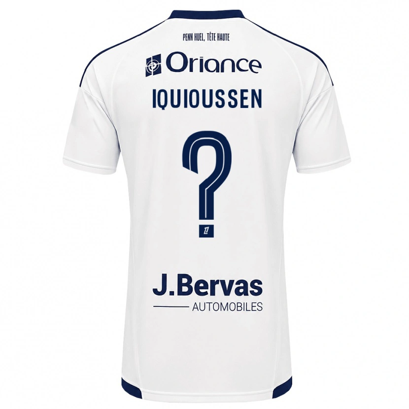 Danxen Mulher Camisola Adam Iquioussen #0 Azul Marinho Branco Alternativa 2026/27 Camisa