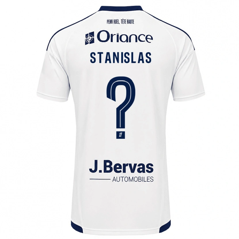 Danxen Mulher Camisola Lohys Stanislas #0 Azul Marinho Branco Alternativa 2026/27 Camisa