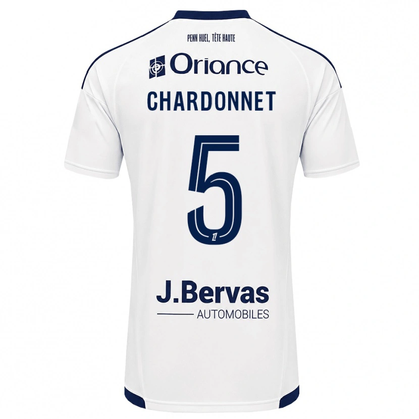 Danxen Mulher Camisola Brendan Chardonnet #5 Azul Marinho Branco Alternativa 2026/27 Camisa
