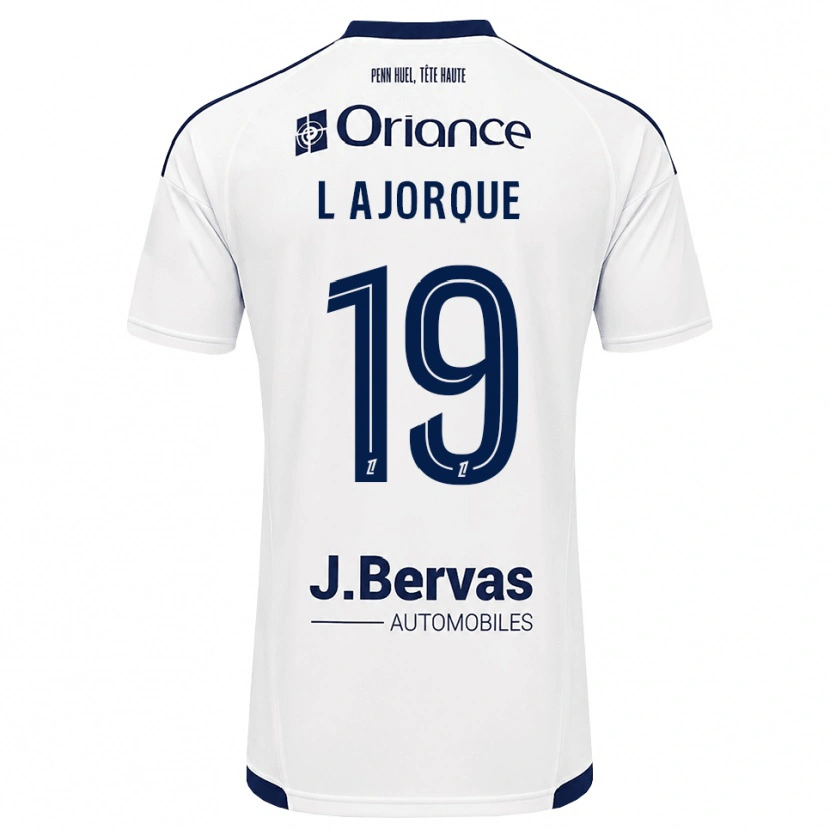 Danxen Mulher Camisola Ludovic Ajorque #19 Azul Marinho Branco Alternativa 2026/27 Camisa