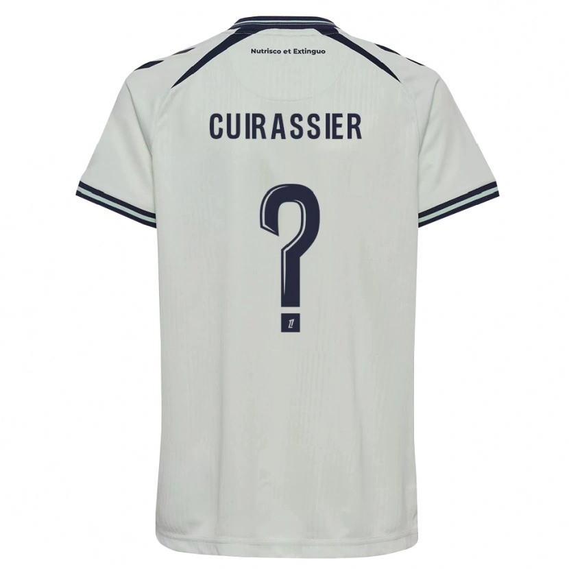 Danxen Mulher Camisola Matthieu Cuirassier #0 Azul Meia-Noite Branco Alternativa 2026/27 Camisa