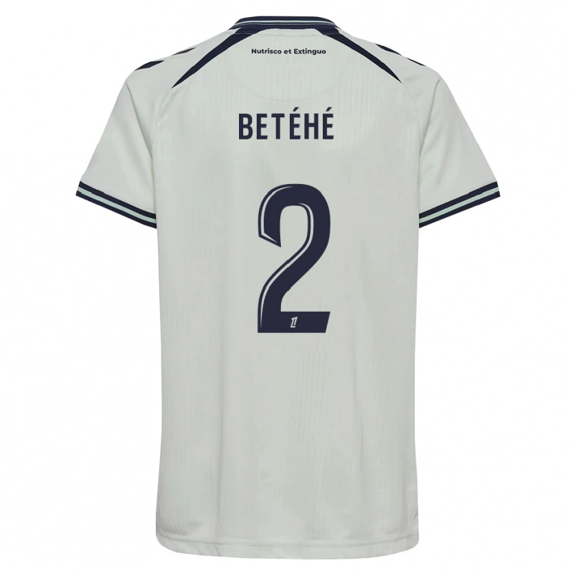 Danxen Mulher Camisola Aaron Betéhé #2 Azul Meia-Noite Branco Alternativa 2026/27 Camisa