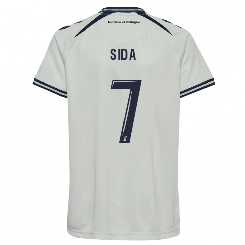 Danxen Mulher Camisola Benoît Sida #7 Azul Meia-Noite Branco Alternativa 2026/27 Camisa