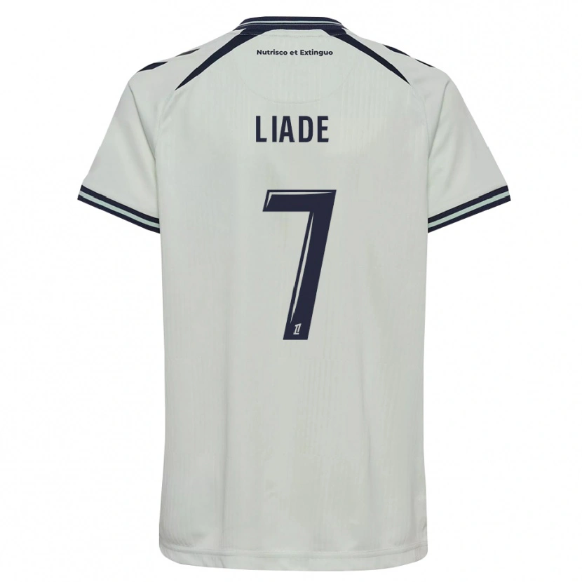 Danxen Mulher Camisola Noah Liade #7 Azul Meia-Noite Branco Alternativa 2026/27 Camisa