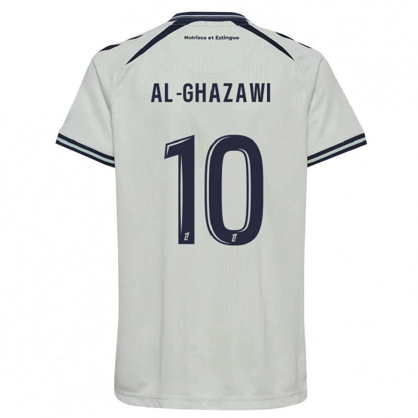 Danxen Mulher Camisola Zayn Al-Ghazawi #10 Azul Meia-Noite Branco Alternativa 2026/27 Camisa
