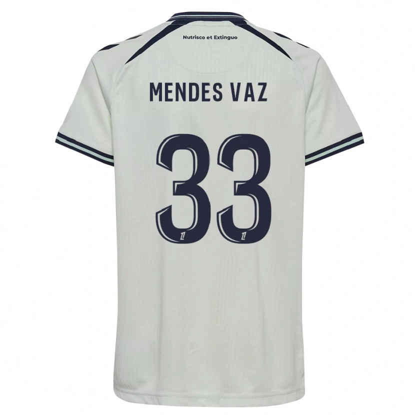 Danxen Mulher Camisola Hernâni Mendes Vaz #33 Azul Meia-Noite Branco Alternativa 2026/27 Camisa