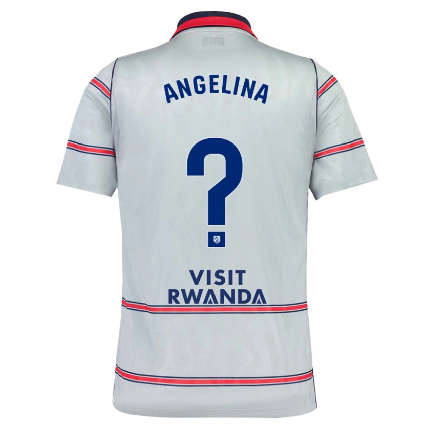 Danxen Mulher Camisola David Angelina #0 Cinza Vermelho Azul Marinho Terceiro 2026/27 Camisa
