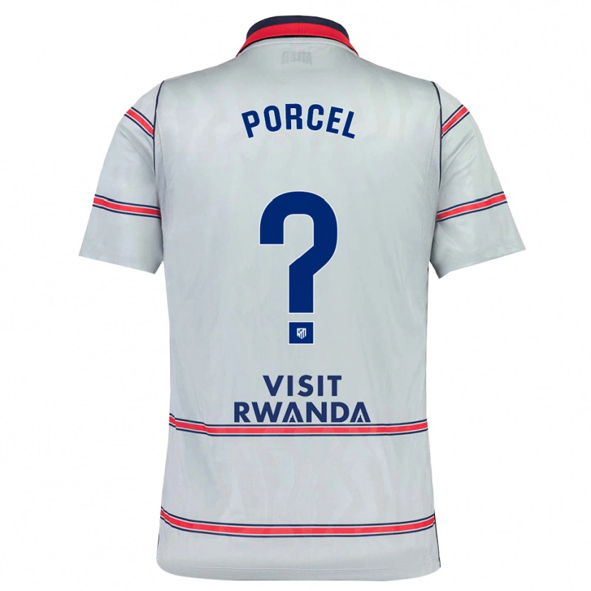 Danxen Mulher Camisola Roberto Porcel #0 Cinza Vermelho Azul Marinho Terceiro 2026/27 Camisa