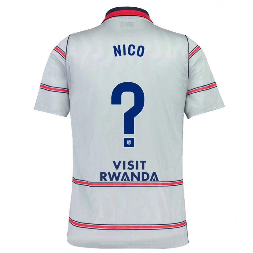 Danxen Mulher Camisola Nico Fernández #0 Cinza Vermelho Azul Marinho Terceiro 2026/27 Camisa