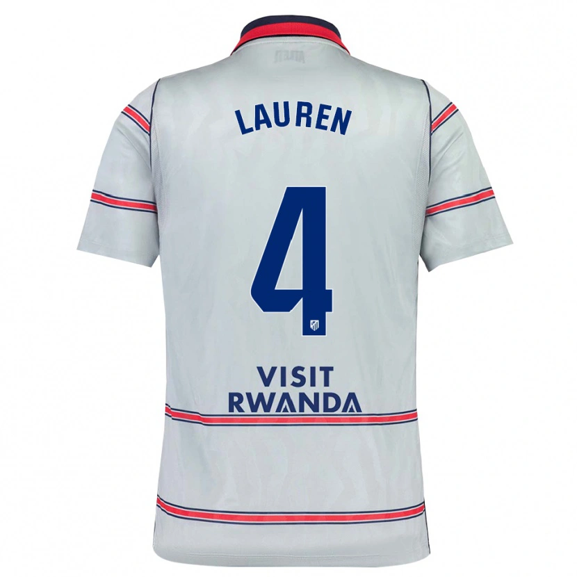 Danxen Mulher Camisola Lauren Eduarda Leal Costa #4 Cinza Vermelho Azul Marinho Terceiro 2026/27 Camisa