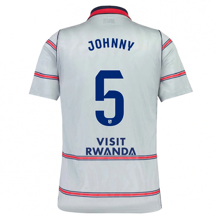 Danxen Mulher Camisola Johnny Cardoso #5 Cinza Vermelho Azul Marinho Terceiro 2026/27 Camisa
