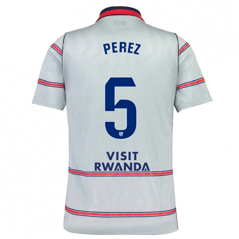 Danxen Mulher Camisola Xènia Pérez #5 Cinza Vermelho Azul Marinho Terceiro 2026/27 Camisa