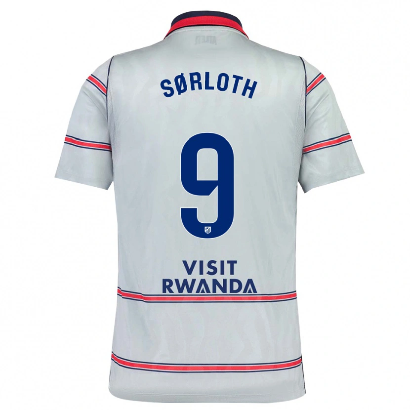 Danxen Mulher Camisola Alexander Sørloth #9 Cinza Vermelho Azul Marinho Terceiro 2026/27 Camisa