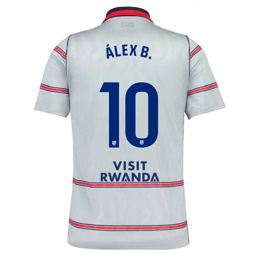 Danxen Mulher Camisola Álex Baena #10 Cinza Vermelho Azul Marinho Terceiro 2026/27 Camisa