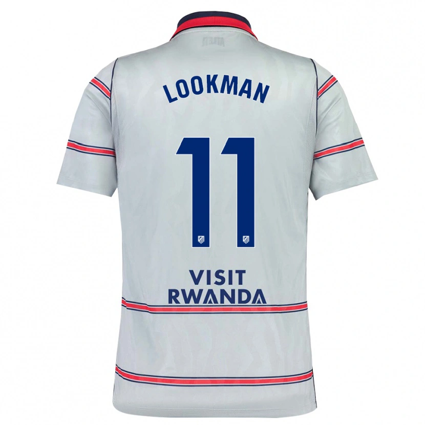 Danxen Mulher Camisola Ademola Lookman #11 Cinza Vermelho Azul Marinho Terceiro 2026/27 Camisa