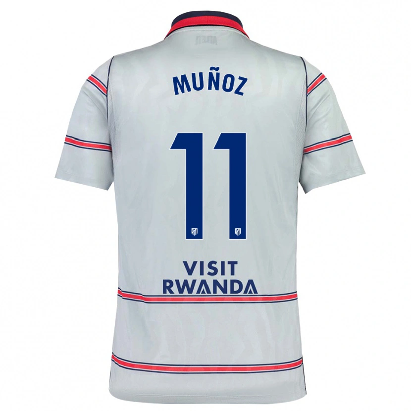 Danxen Mulher Camisola Dani Muñoz #11 Cinza Vermelho Azul Marinho Terceiro 2026/27 Camisa