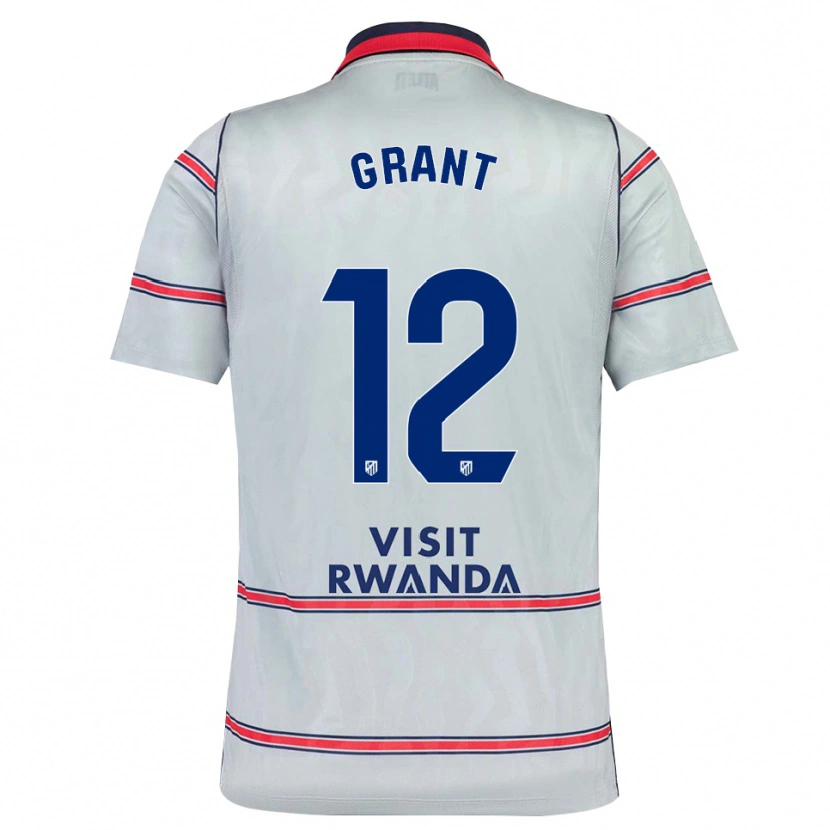 Danxen Mulher Camisola Cristian Grant #12 Cinza Vermelho Azul Marinho Terceiro 2026/27 Camisa