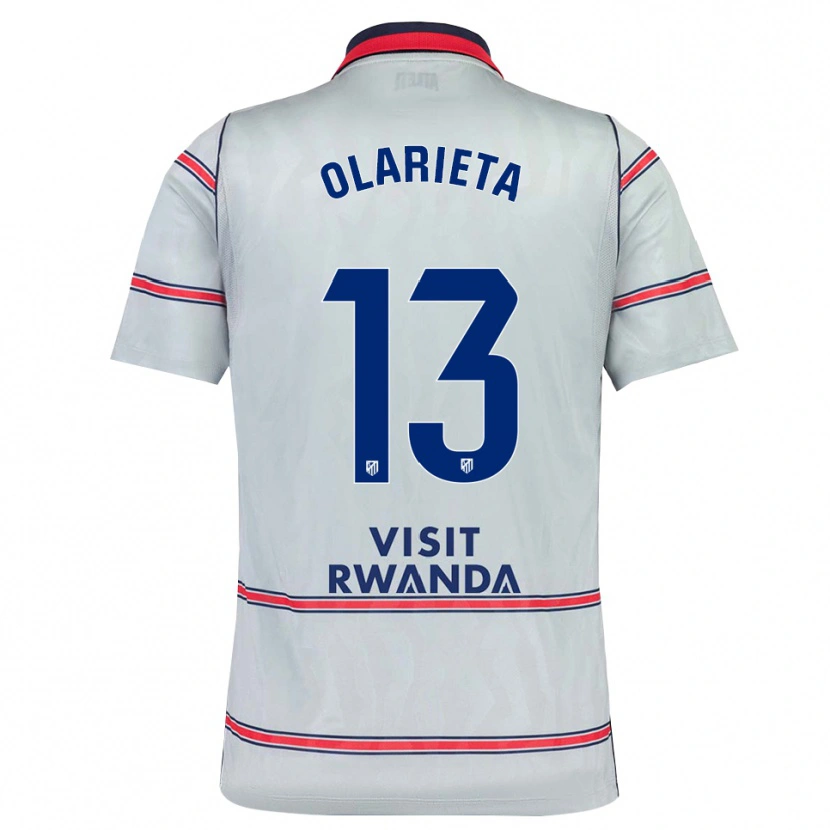 Danxen Mulher Camisola Miguel Olarieta #13 Cinza Vermelho Azul Marinho Terceiro 2026/27 Camisa