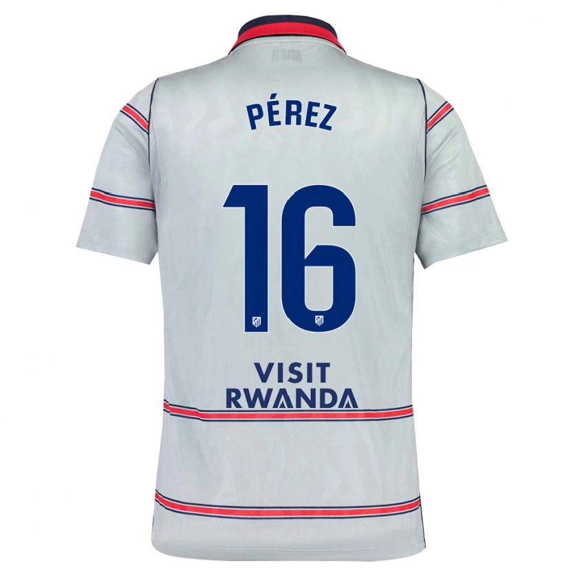 Danxen Mulher Camisola Dani Pérez #16 Cinza Vermelho Azul Marinho Terceiro 2026/27 Camisa