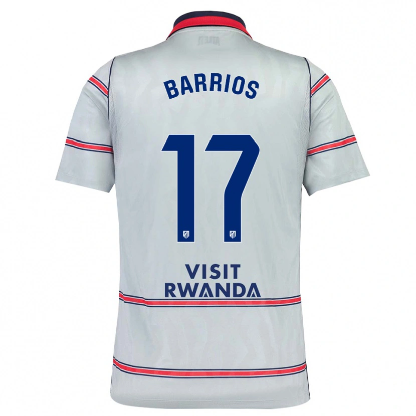 Danxen Mulher Camisola Jesus Barrios #17 Cinza Vermelho Azul Marinho Terceiro 2026/27 Camisa