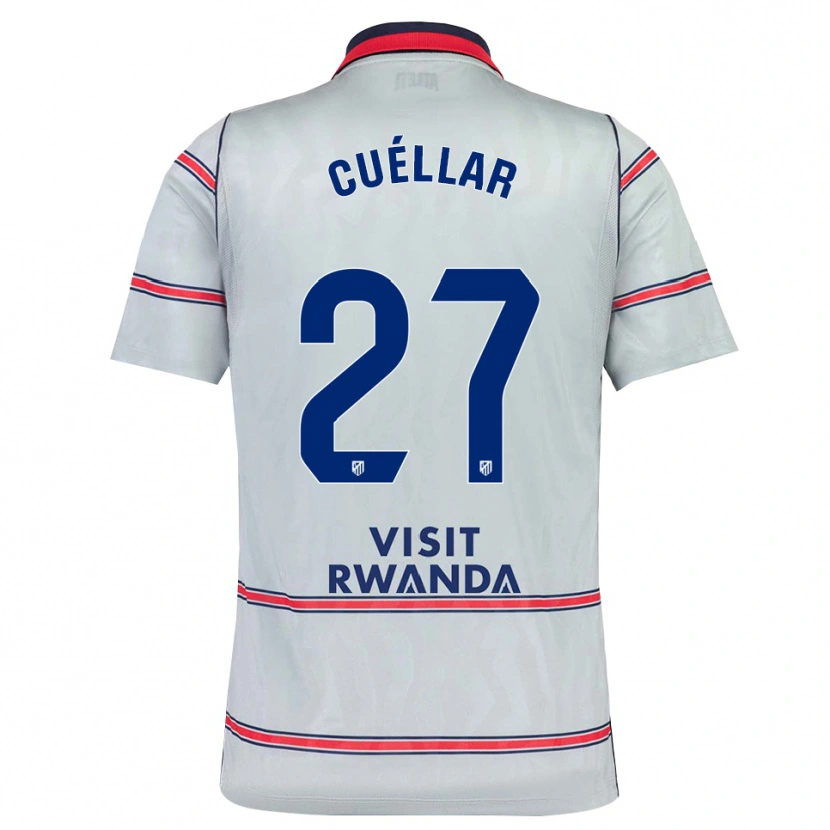 Danxen Mulher Camisola Martín Cuéllar #27 Cinza Vermelho Azul Marinho Terceiro 2026/27 Camisa