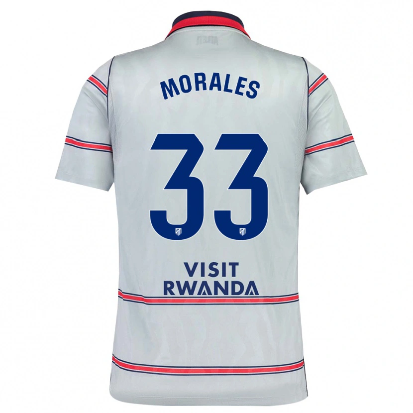 Danxen Mulher Camisola Luismi Morales #33 Cinza Vermelho Azul Marinho Terceiro 2026/27 Camisa