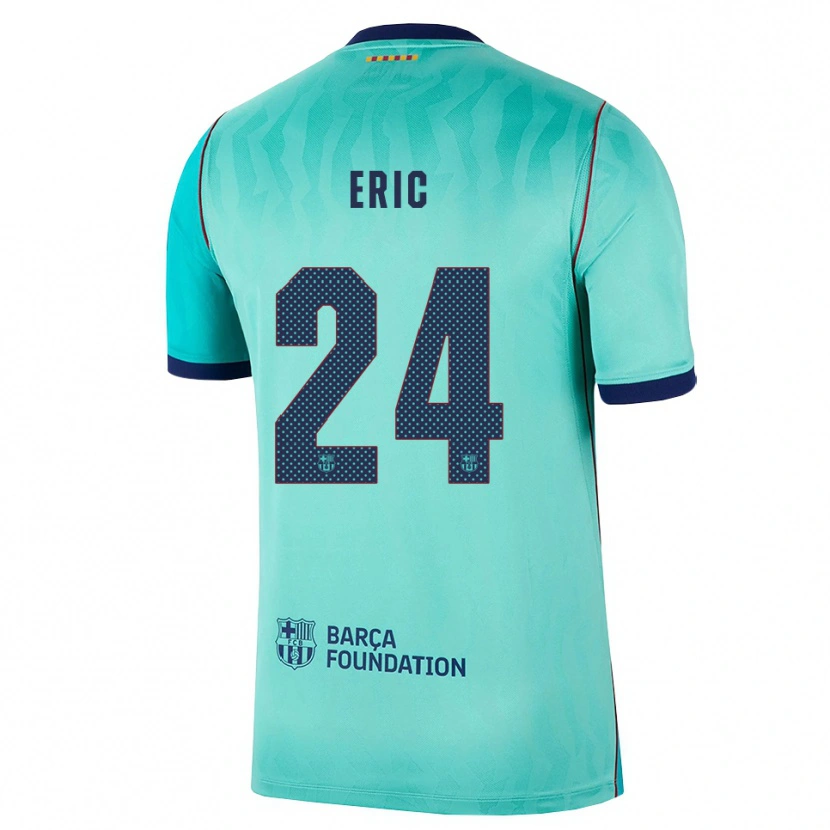 Danxen Mulher Camisola Eric García #24 Água Turquesa Escura Azul Real Terceiro 2026/27 Camisa
